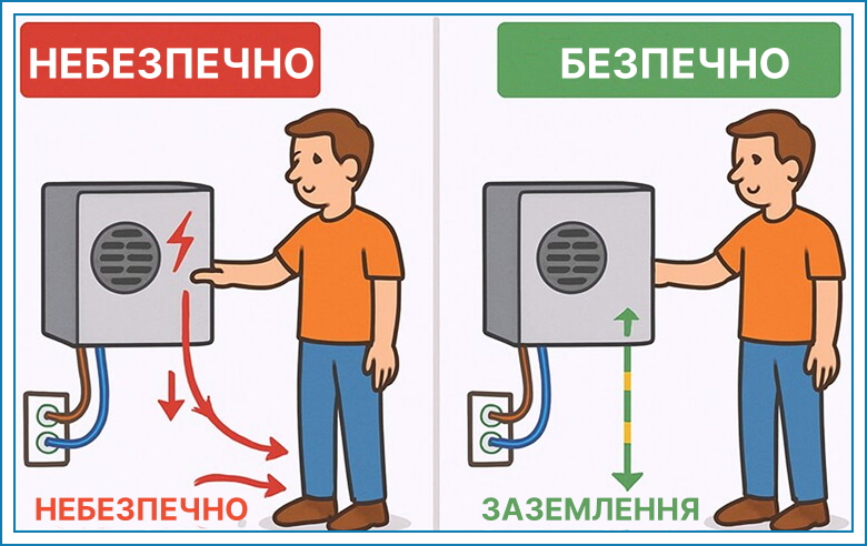 zazemlennia dlia elektroustanovok