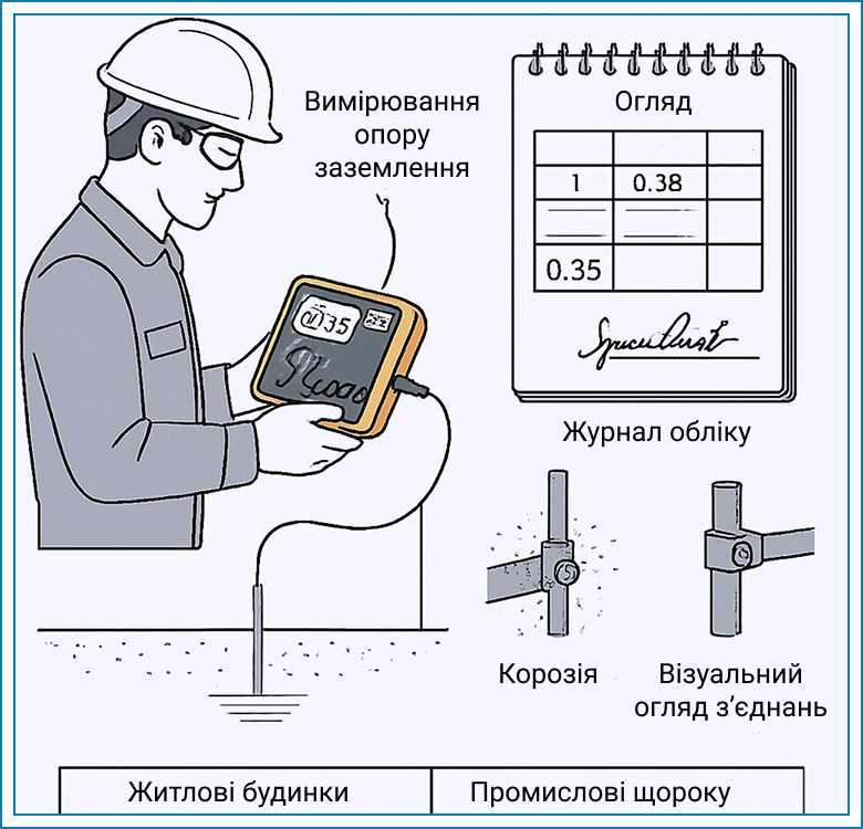 zazemlennia dlia elektroustanovok