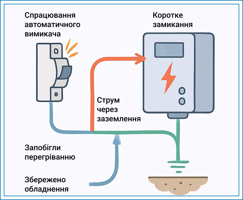 zazemlennia dlia elektroustanovok