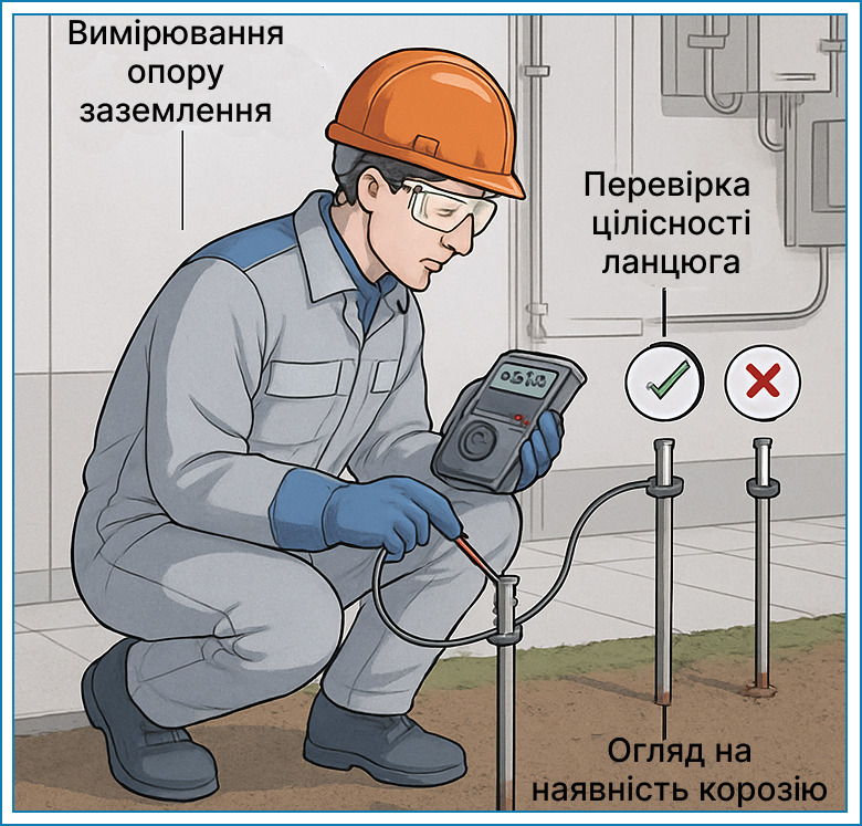 zazemlennia dlia elektroustanovok