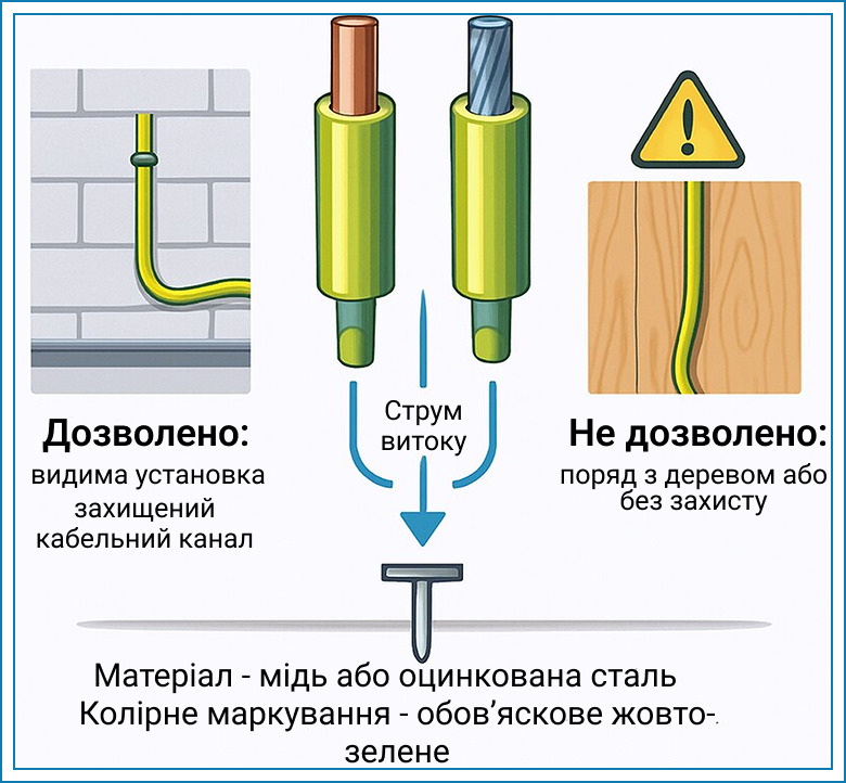 zazemlennia dlia elektroustanovok