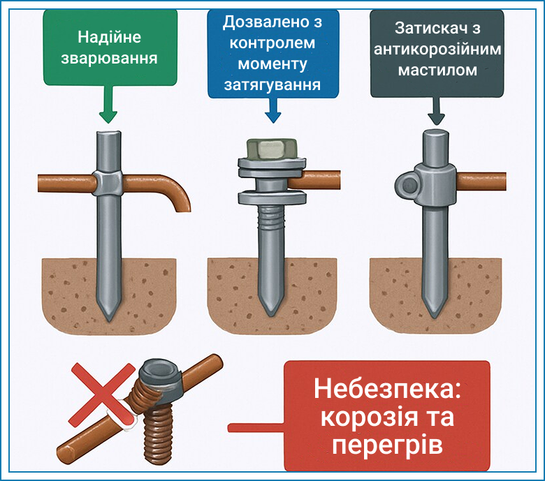 zazemlennia dlia elektroustanovok