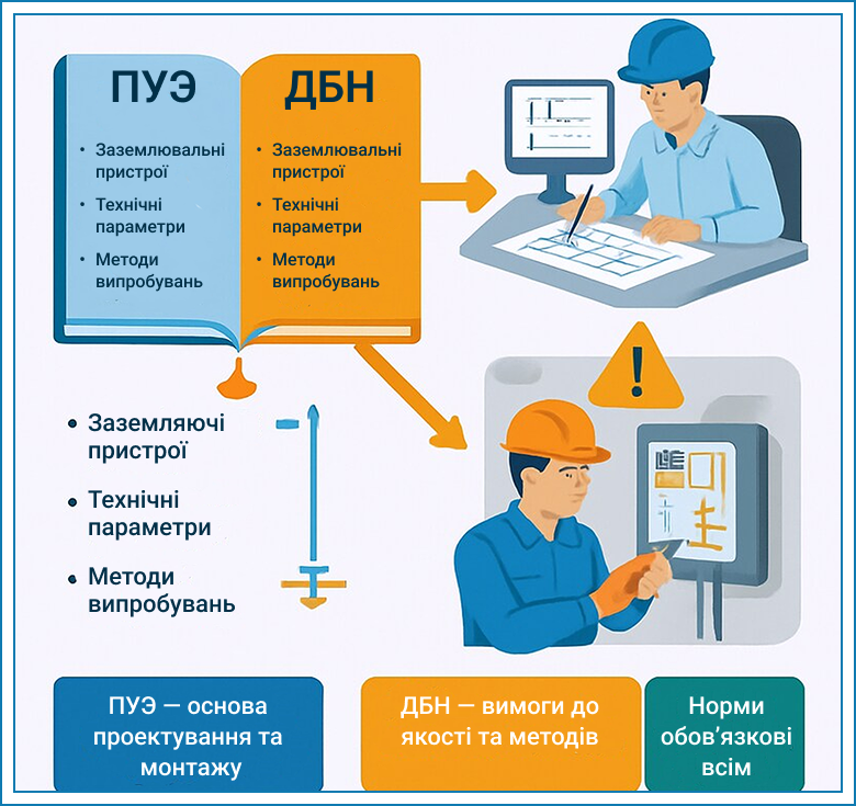zazemlennia dlia elektroustanovok